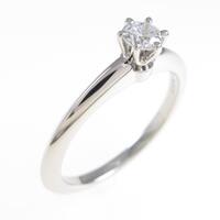 ティファニー クラシックソリティア リング 0．21ct・F・VVS1・3EXT
