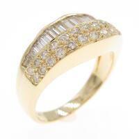 K18YG ダイヤモンドリング