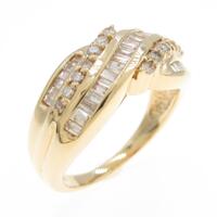 K18YG ダイヤモンドリング