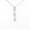 K18WG ダイヤモンドネックレス 0．765ct・G?H・VS1?SI2・FAIR