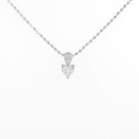 PT ハート ダイヤモンドネックレス