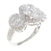 K18WG ダイヤモンドリング