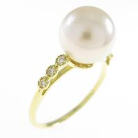 K18YG アコヤパールリング