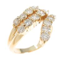 K18YG ダイヤモンドリング