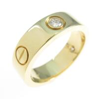 カルティエ ラブリング ハーフダイヤ リング