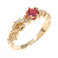 K18YG ルビーリング