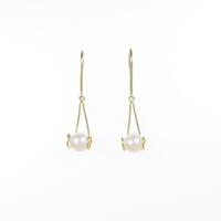 K18YG アコヤパールピアス