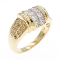 K18YG ダイヤモンドリング