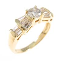 K18YG ダイヤモンドリング