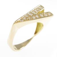 K18YG ダイヤモンドリング