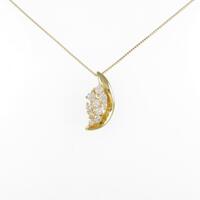 K18YG ダイヤモンドネックレス