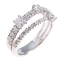 K18WG ダイヤモンドリング