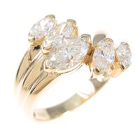 K18YG ダイヤモンドリング