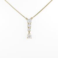 K18YG ダイヤモンドネックレス