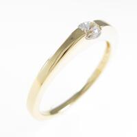 K18YG ソリティア ダイヤモンドリング