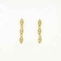 K18YG ダイヤモンドピアス