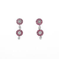 K14WG ルビーピアス