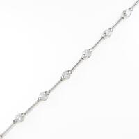 K18WG ダイヤモンドブレスレット