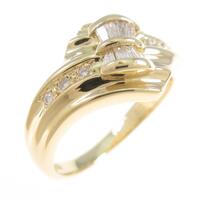 K18YG ダイヤモンドリング