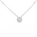 プラチナダイヤモンドネックレス 0．306ct・G・SI2・GOOD