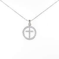 K18WG ダイヤモンドネックレス