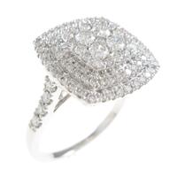 K18WG パヴェ ダイヤモンドリング