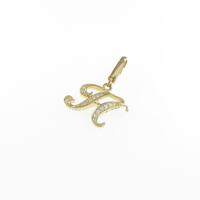 750YG パヴェ ハート ダイヤモンドペンダント