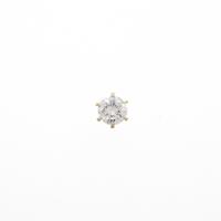 【リメイク】K18YG ダイヤモンドピアス 片耳 0．379ct・J・SI1・GOOD