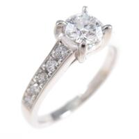 プラチナダイヤモンドリング 0．392ct・E・VS2・3EXT H＆C