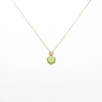 K18YG ペリドットネックレス