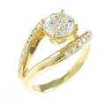 【リメイク】K18YG ダイヤモンドリング 1．001ct・H・I1・VG