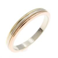 カルティエ スリーゴールド リング