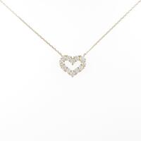 【リメイク】K18YG ハート ダイヤモンドネックレス