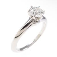 ティファニー クラシックソリティア リング 0．59ct・F・VS1・3EXT