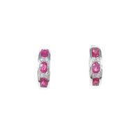 K14WG ルビーイヤリング