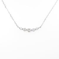 K18WG ダイヤモンドネックレス