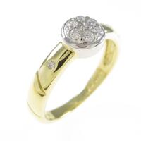 K18YG／PT ダイヤモンドリング