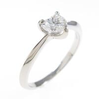 【リメイク】プラチナダイヤモンドリング 0．468ct・E・VS1・ハートシェイプ