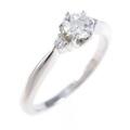 プラチナダイヤモンドリング 0．284ct・E・VVS2・GOOD