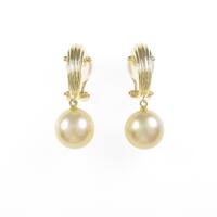 K18YG シロチョウパールイヤリング