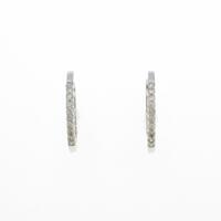 K18WG ダイヤモンドピアス