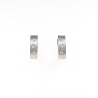 K14WG エメラルドピアス