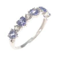 K10WG ハート タンザナイトリング