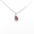 K18WG ガーネットネックレス