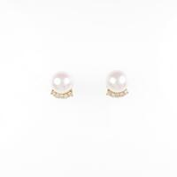 K18YG アコヤパールピアス