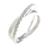 K18WG ダイヤモンドリング