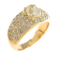 K18YG ダイヤモンドリング