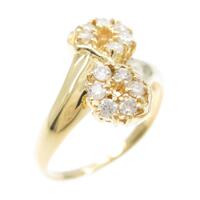 K18YG ダイヤモンドリング