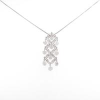 K18WG ダイヤモンドネックレス