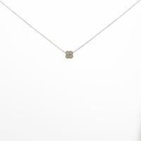 K18YG フラワー ダイヤモンドネックレス